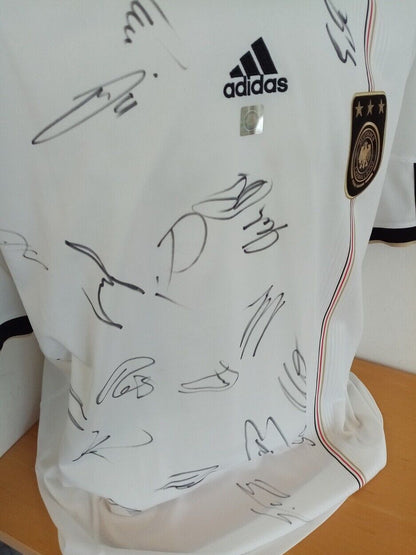 Germany jersey World Cup 2010 team signed autograph football DFB adidas size XL