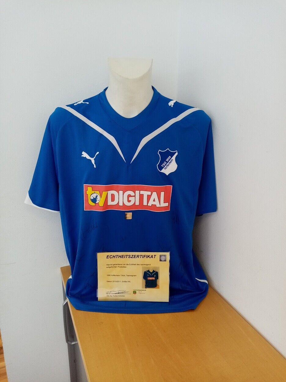 TSG 1899 Hoffenheim Trikot 2010/2011 Teamsigniert Autogramm Fußball Puma COA XXL