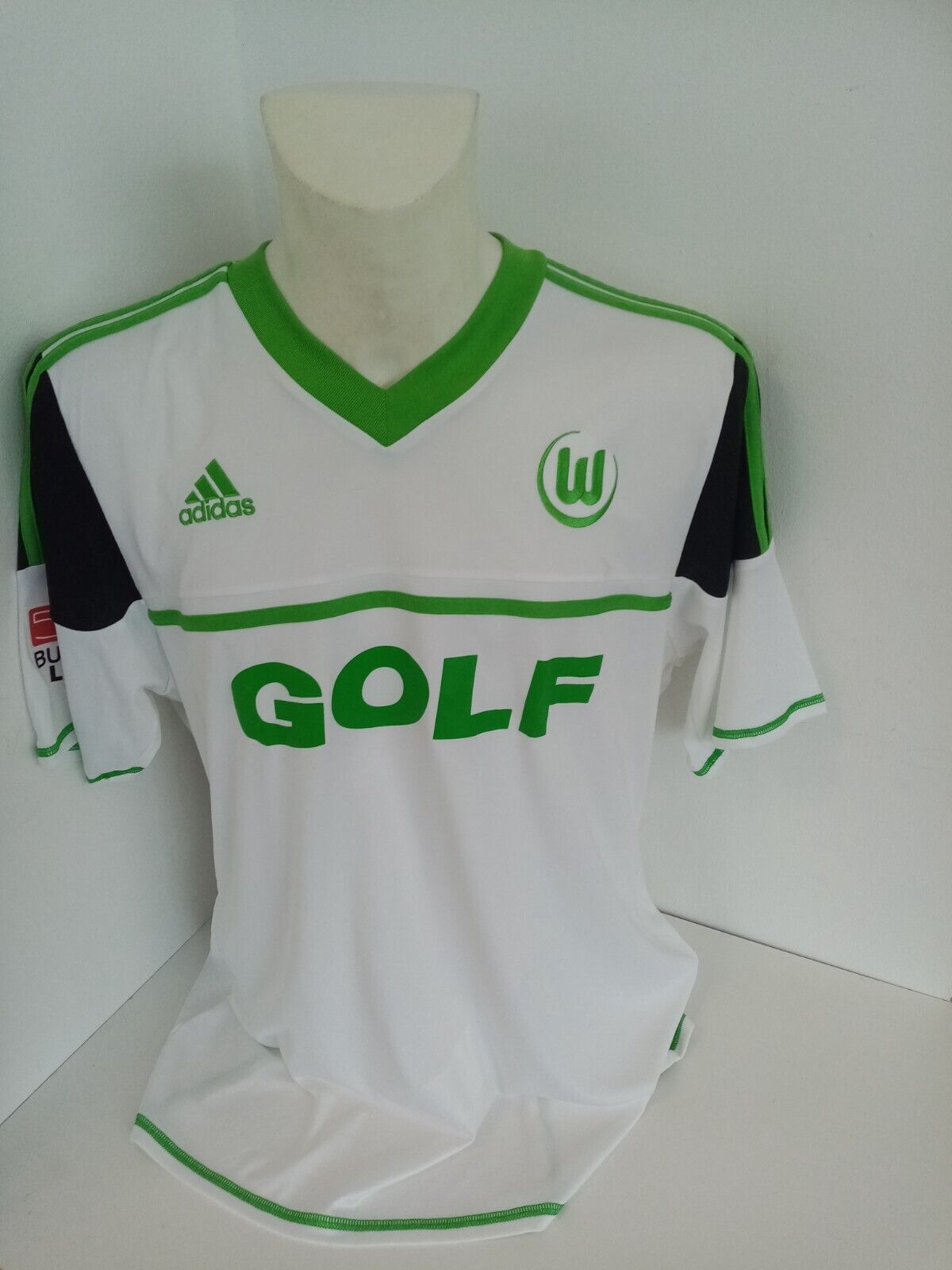 VFL Wolfsburg jersey Fagner signed autograph Bundesliga football Adidas XL