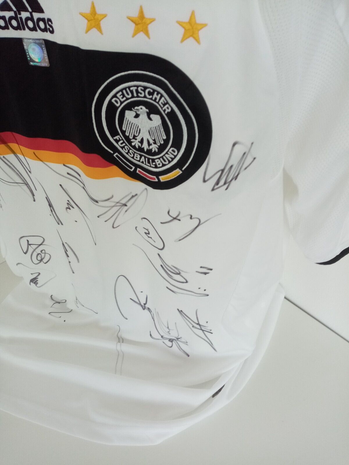 Deutschland Trikot EM 2008 Teamsigniert DFB Fußball Autogramm Euro Adidas COA XL