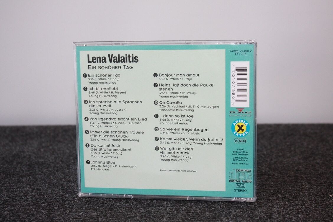 CD, Lena Valaitis signed, Ein schöner Tag, Music, German, Singer, Autograph