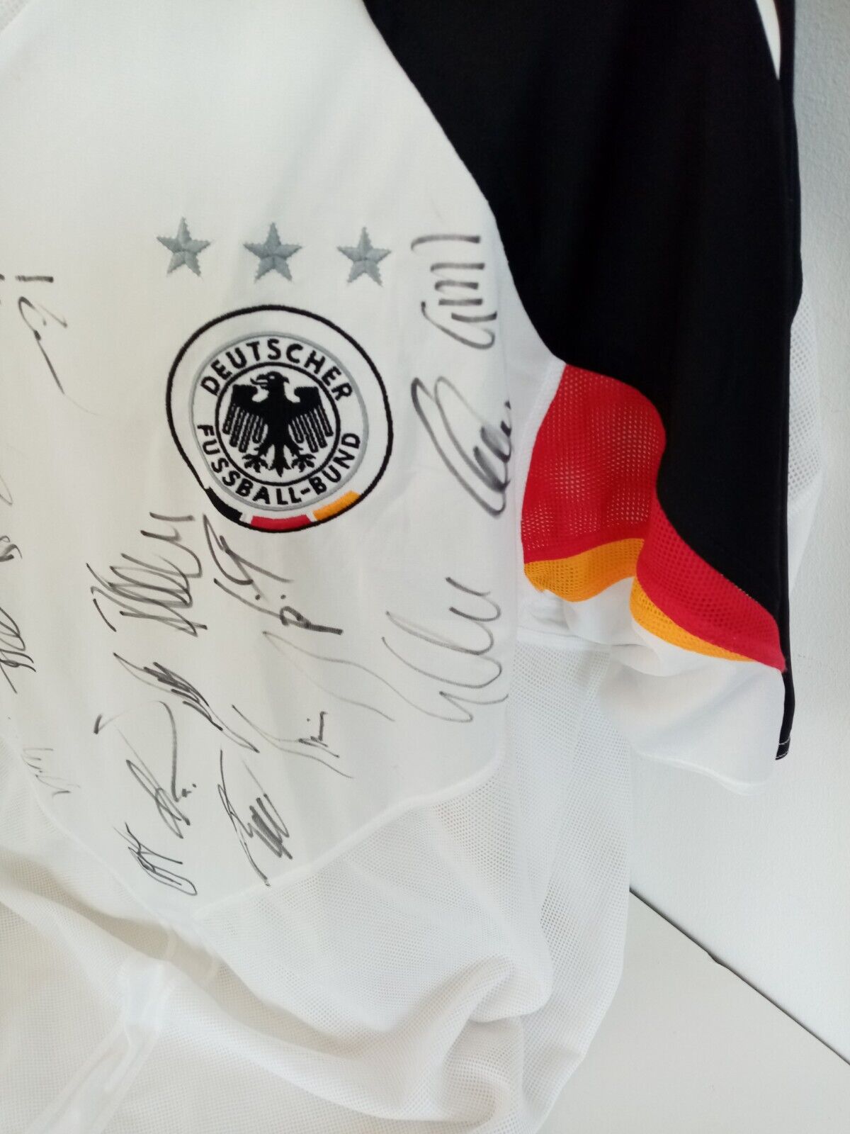 Germany Jersey EM 2004 Team Signed DFB Football Autograph Adidas COA Euro XL