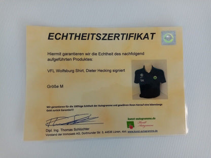VfL Wolfsburg Shirt Hecking signed autographs football nike signature new m