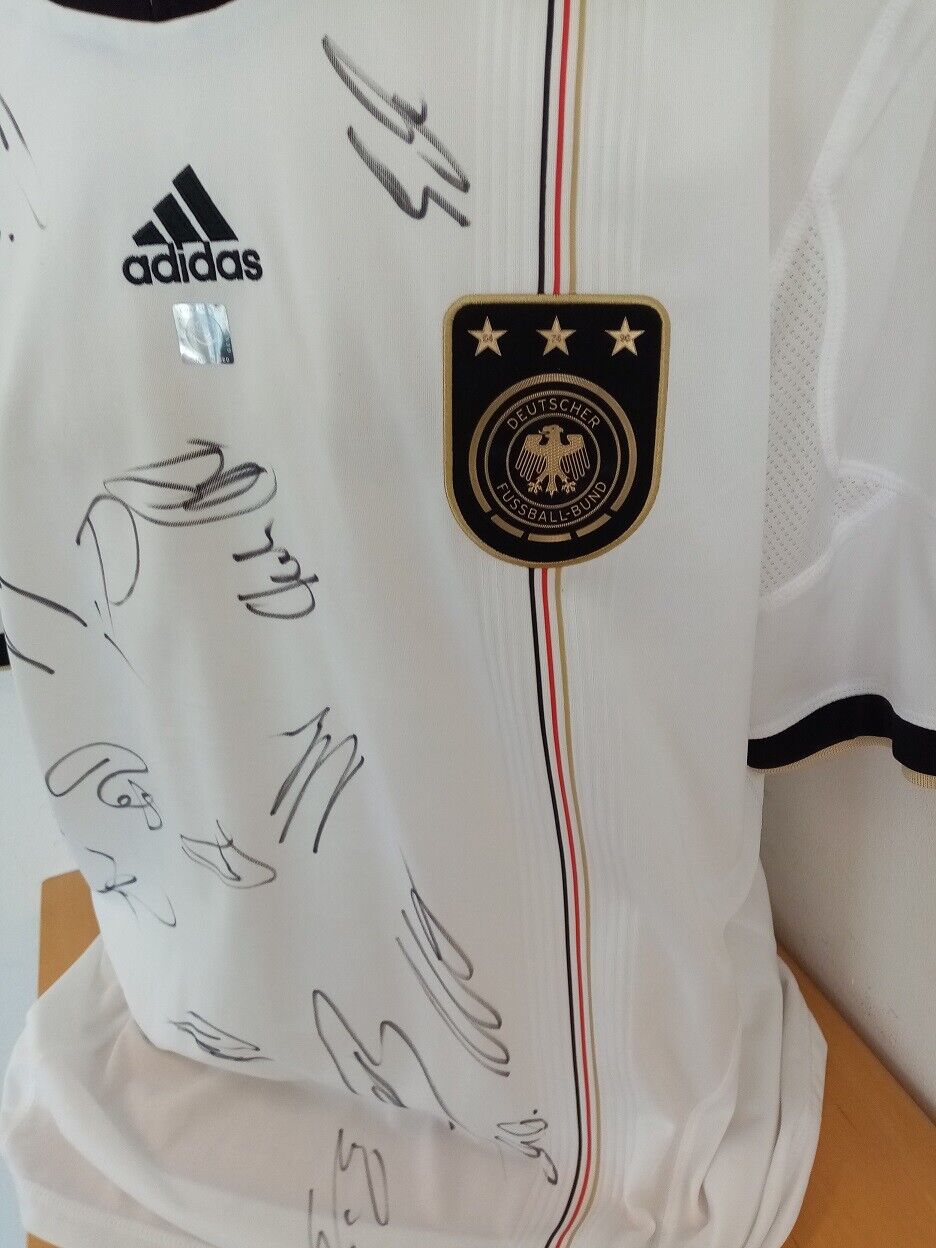 Germany Jersey World Cup 2010 Team Signed Autograph Football DFB Adidas Size XL