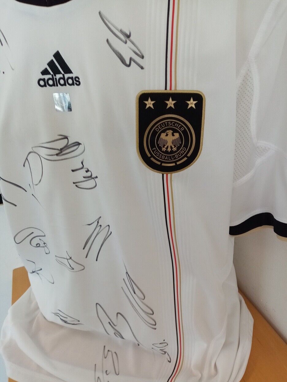 Germany jersey World Cup 2010 team signed autograph football DFB adidas size XL