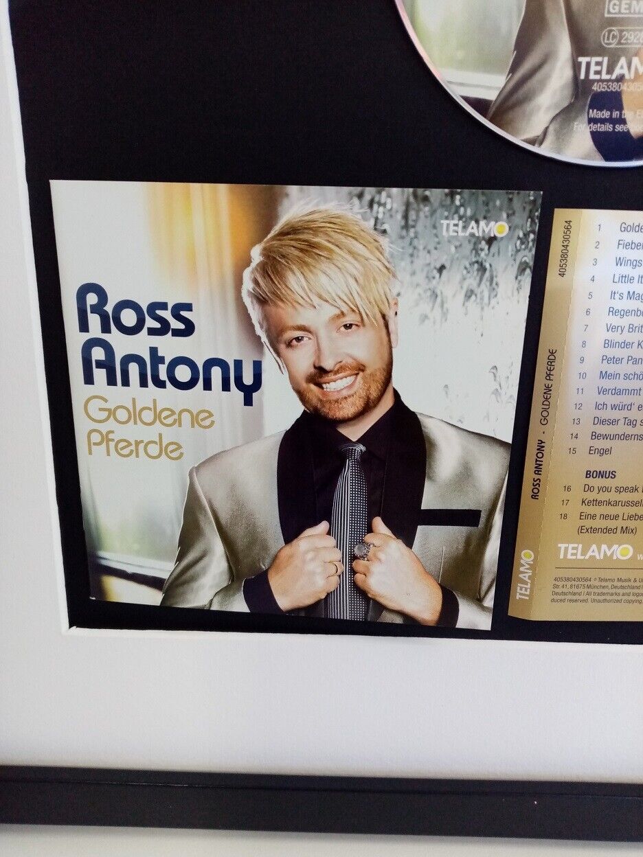 CD / Blank Ross Antony signed with album in frame Autograph Music New Charts