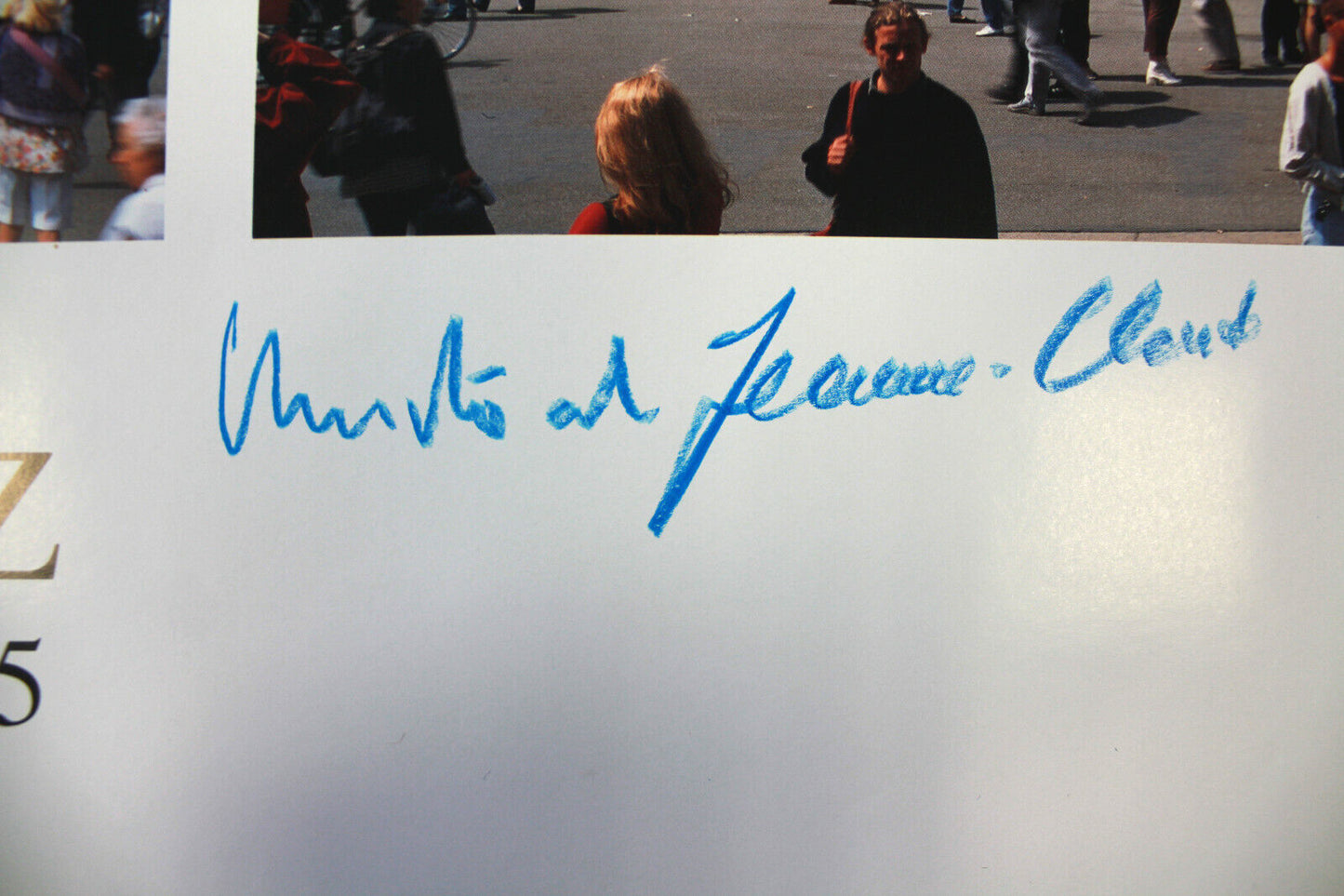 Christo and Jeanne Claude hand-signed art print + original fabric from the Reichstag 