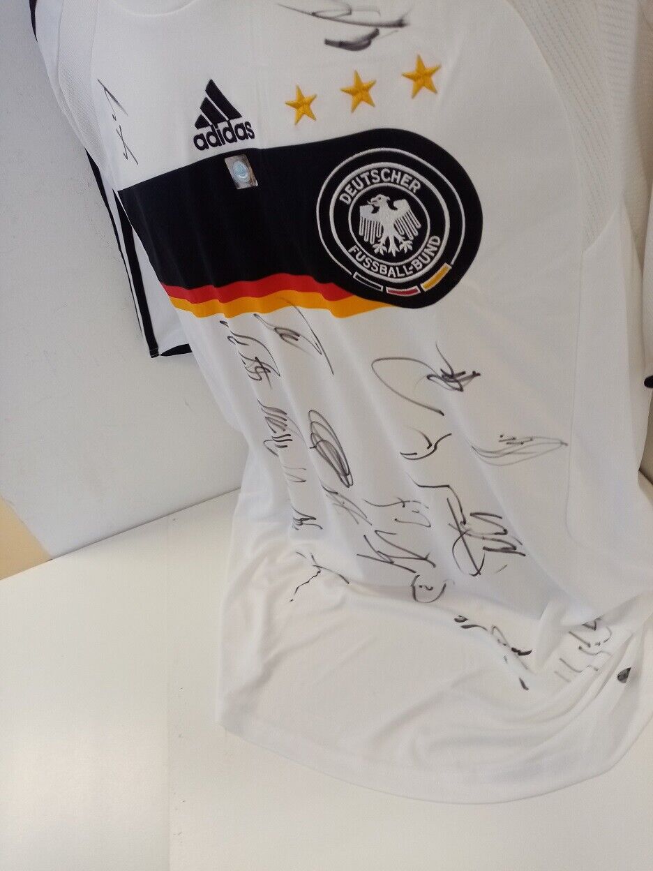 Deutschland Trikot EM 2008 Teamsigniert Euro Autogramm Fußball DFB Adidas Neu XL