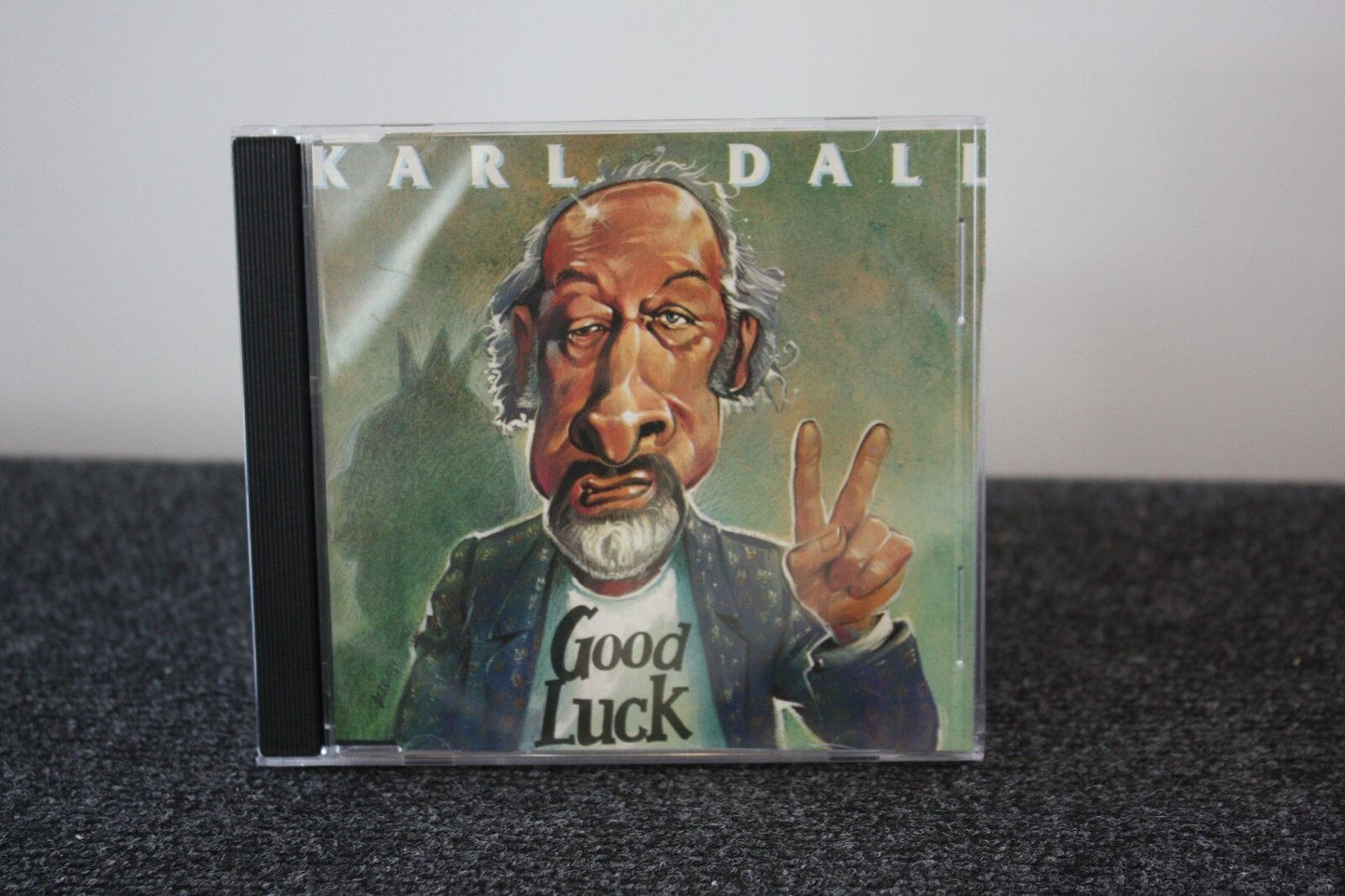 CD, Karl Dall signed, GOOD LUCK, music, autograph, singing, song, television