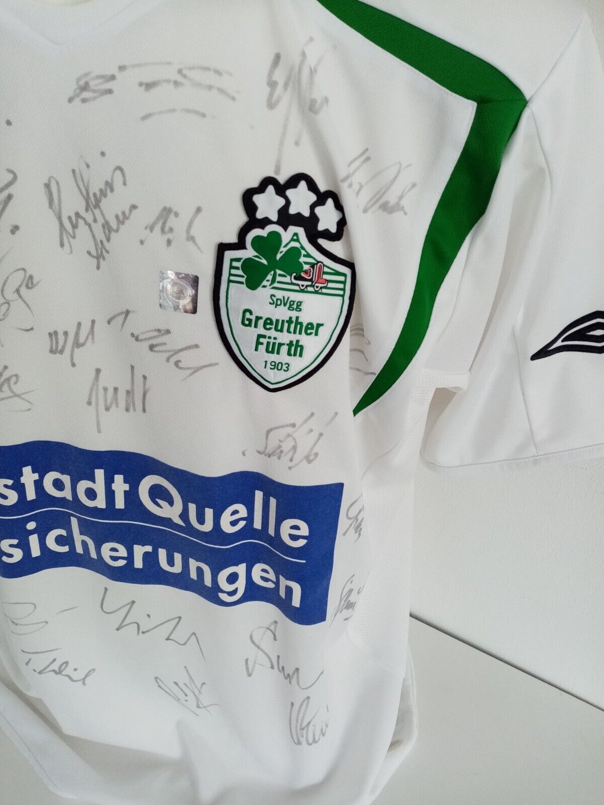 Greuther Fürth Jersey 2006/0207 Team Signed Autograph Football Umbro New COA L