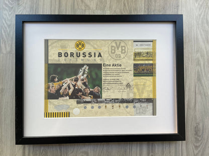 Original BVB Borussia Dortmund jewelry stock framed