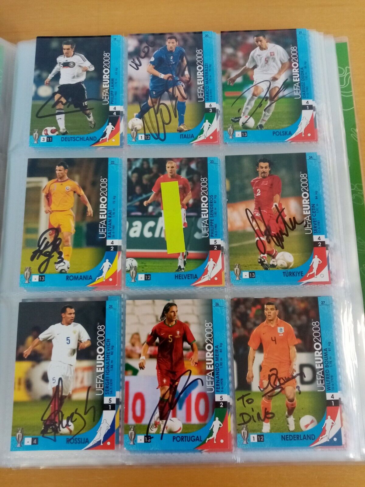 166 signed Trading Cards Euro 2008 Football, Panini, Collecting, Cards Autograph