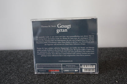 CD, Thomas M. Stein signed, said, music, audiobook, autograph, collect