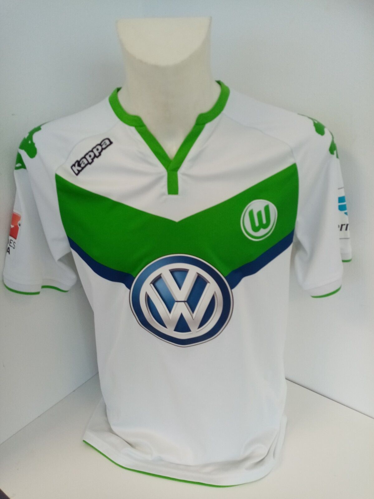 VFL Wolfsburg jersey Azzaoui signed with dedication football Bundesliga Kappa New M