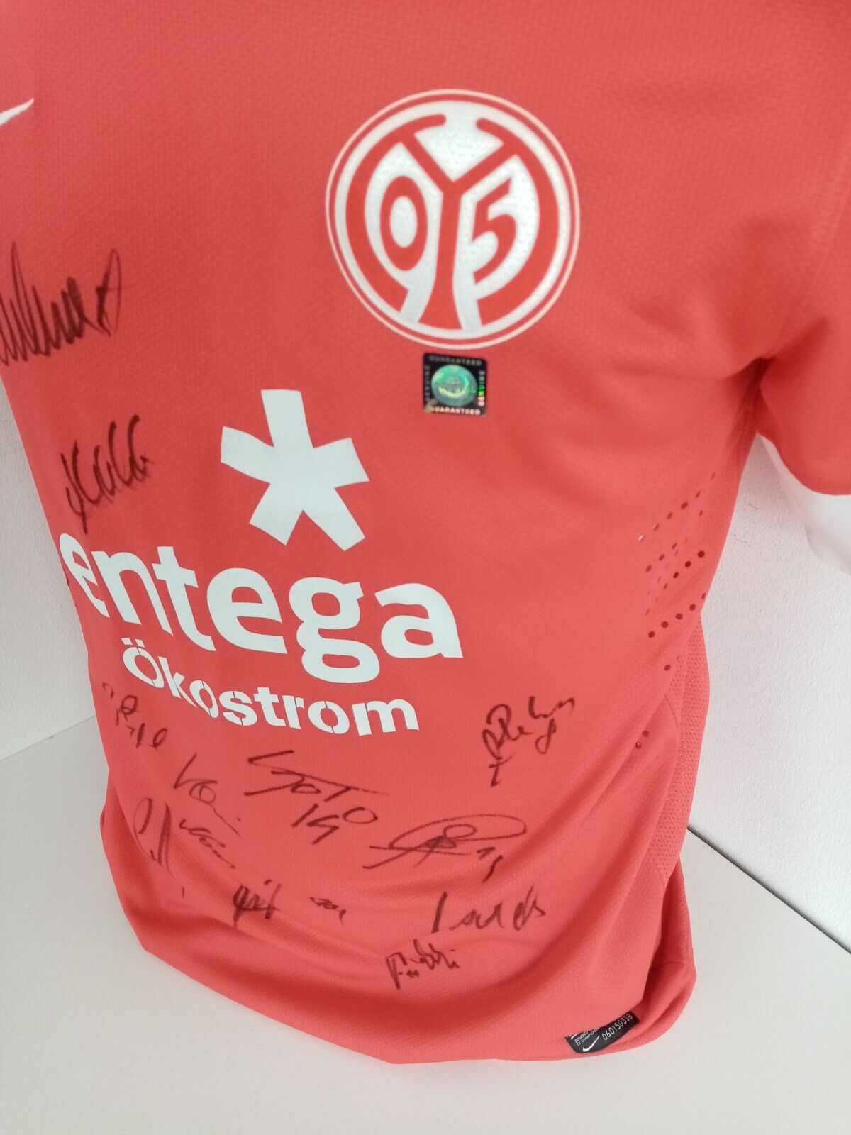 Mainz 05 jersey 2012/2013 team signed autograph bundesliga football nike coa s