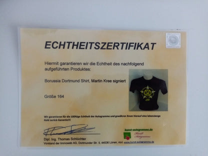 Borussia Dortmund Shirt Martin Kree signiert BVB Fußball Autogramm Nike COA 164
