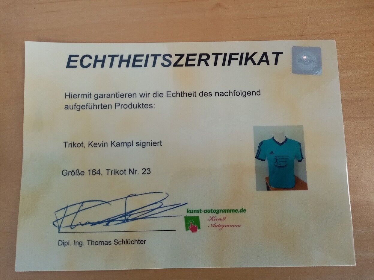 Frank Elser Football School Jersey Kampl signed autograph football Adidas 164