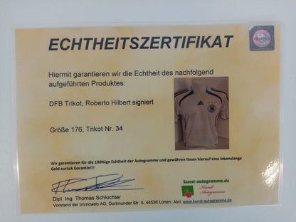 Germany jersey Roberto Hilbert signed DFB autograph football adidas 176