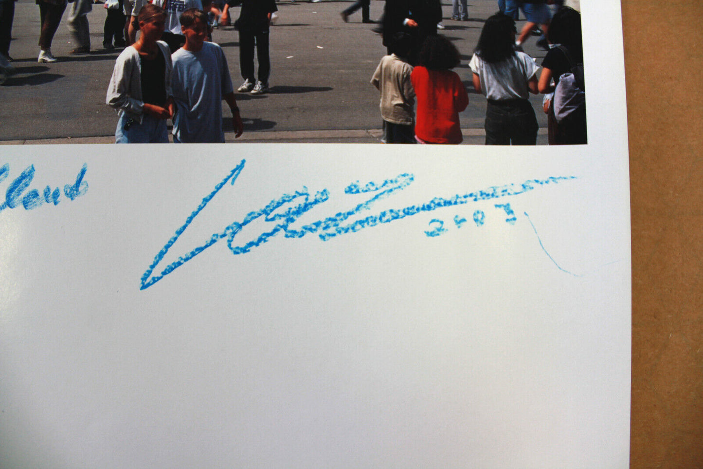 Christo and Jeanne Claude hand-signed art print + original fabric from the Reichstag 