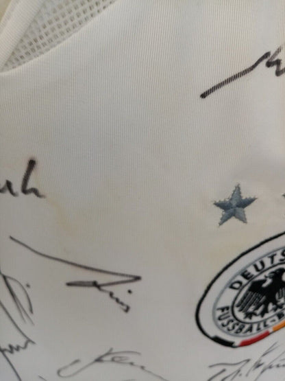 Germany jersey em 2004 team signed COA autograph football DFB adidas XL