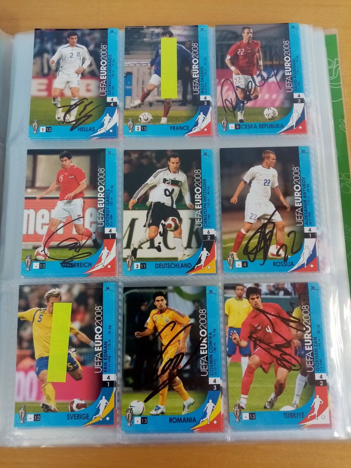 166 signed Trading Cards Euro 2008 Football, Panini, Collecting, Cards Autograph