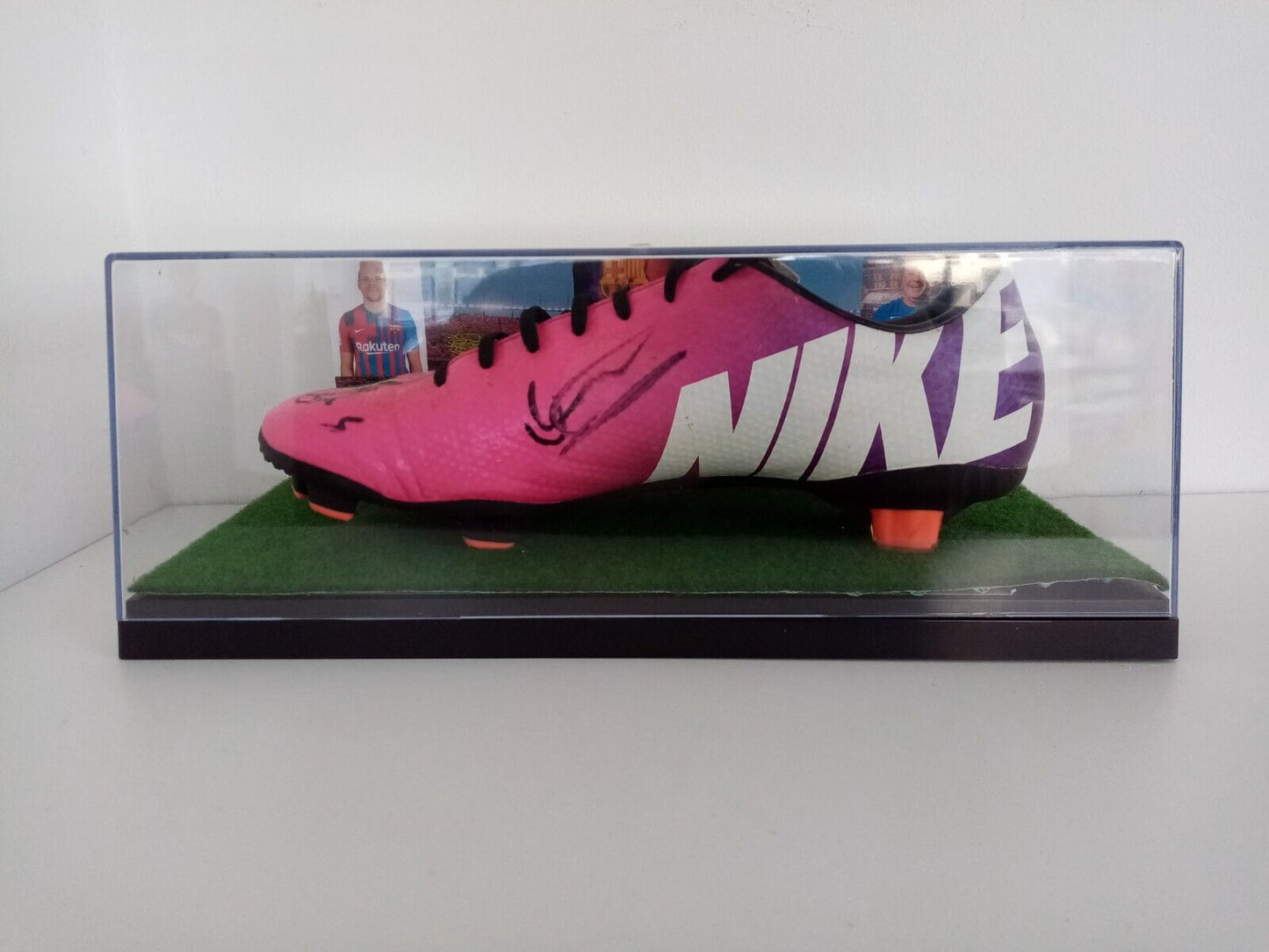 Football boot Braithwaite and Koeman signed FC Barcelona Barca Spain Nike