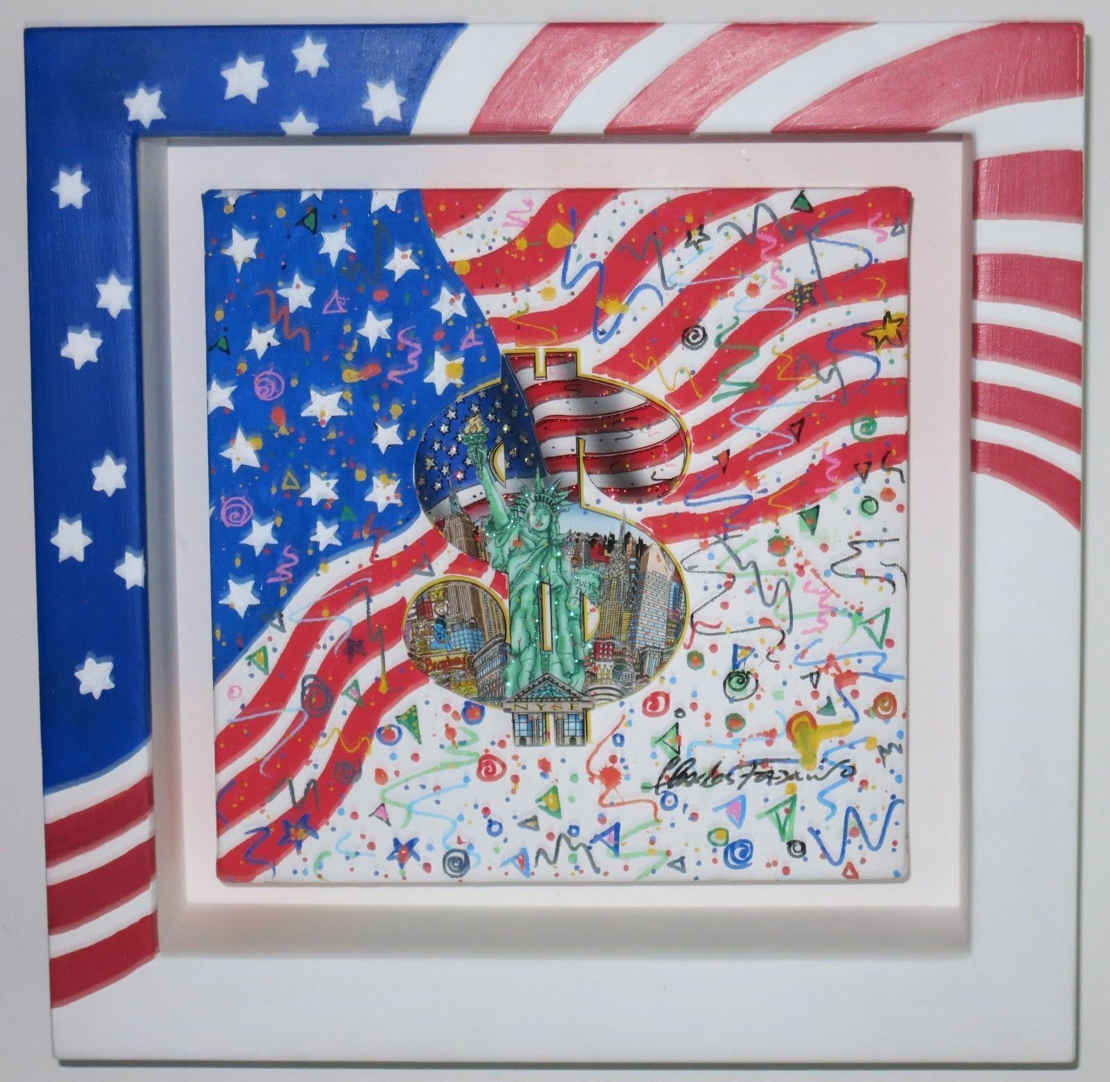 Charles Fazzino "Stars on Canvas" unique - painting - no art print