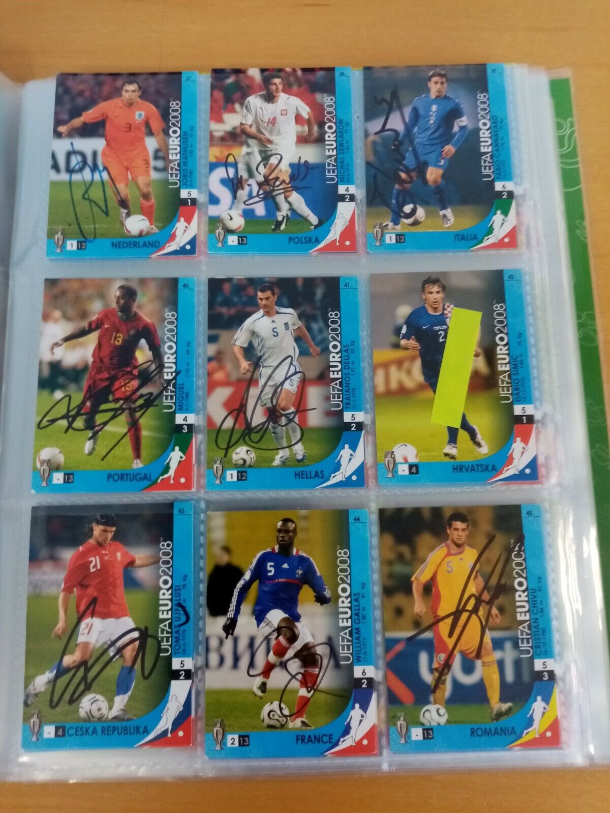 166 signed Trading Cards Euro 2008 Football, Panini, Collecting, Cards Autograph