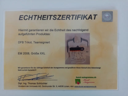 Germany jersey em 08 team signed DFB football autograph autograph coa adidas new XXL