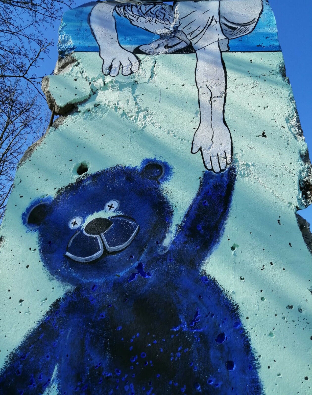 Mino Art Painted Berlin Mauer - Real Wall Element segment