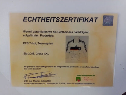 Germany jersey em 2008 team signed euro autograph football dfb adidas xxl