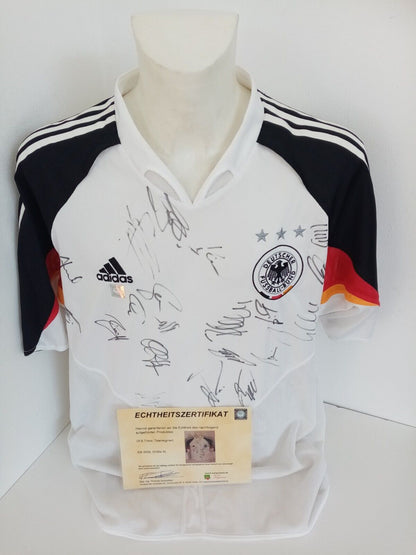 Germany jersey em 2004 team signed DFB football autograph Adidas Coa Euro XL