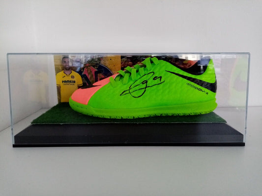 Football Boot Paco Alcacer signed Villareal Spain La Liga Football Nike New