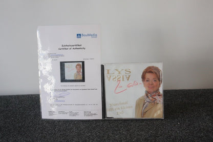 CD, Lys Assia signed, sometimes a little song, music, charts, German helps