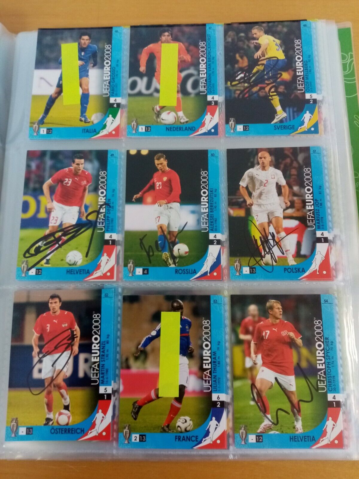 166 signed Trading Cards Euro 2008 Football, Panini, Collecting, Cards Autograph