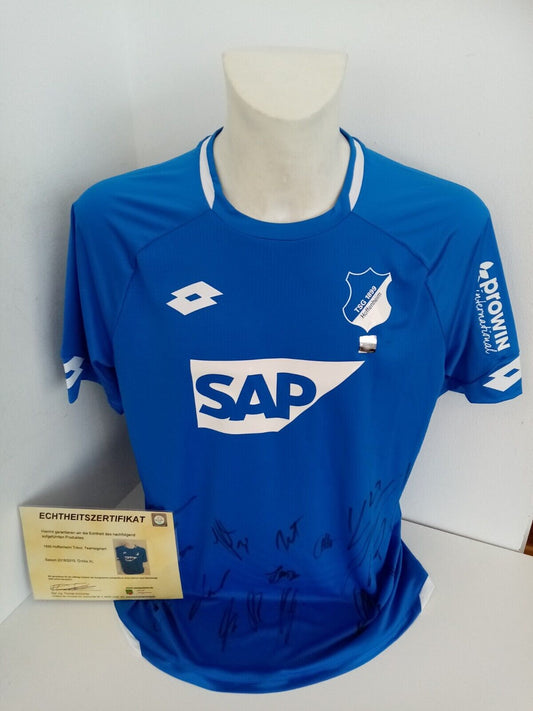 1899 Hoffenheim Jersey 18/19 Team Signed Autograph Football Bundesliga Lotto XL