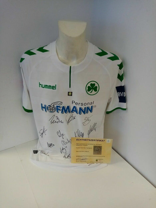 Greuther Fürth Jersey 2017/2018 Team Signed Autograph Signature Hummel XL