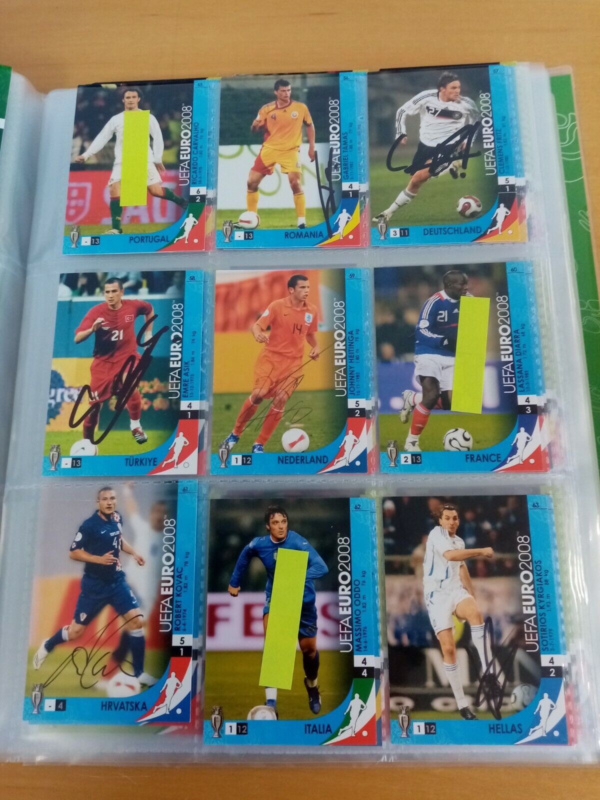 166 signed Trading Cards Euro 2008 Football, Panini, Collecting, Cards Autograph