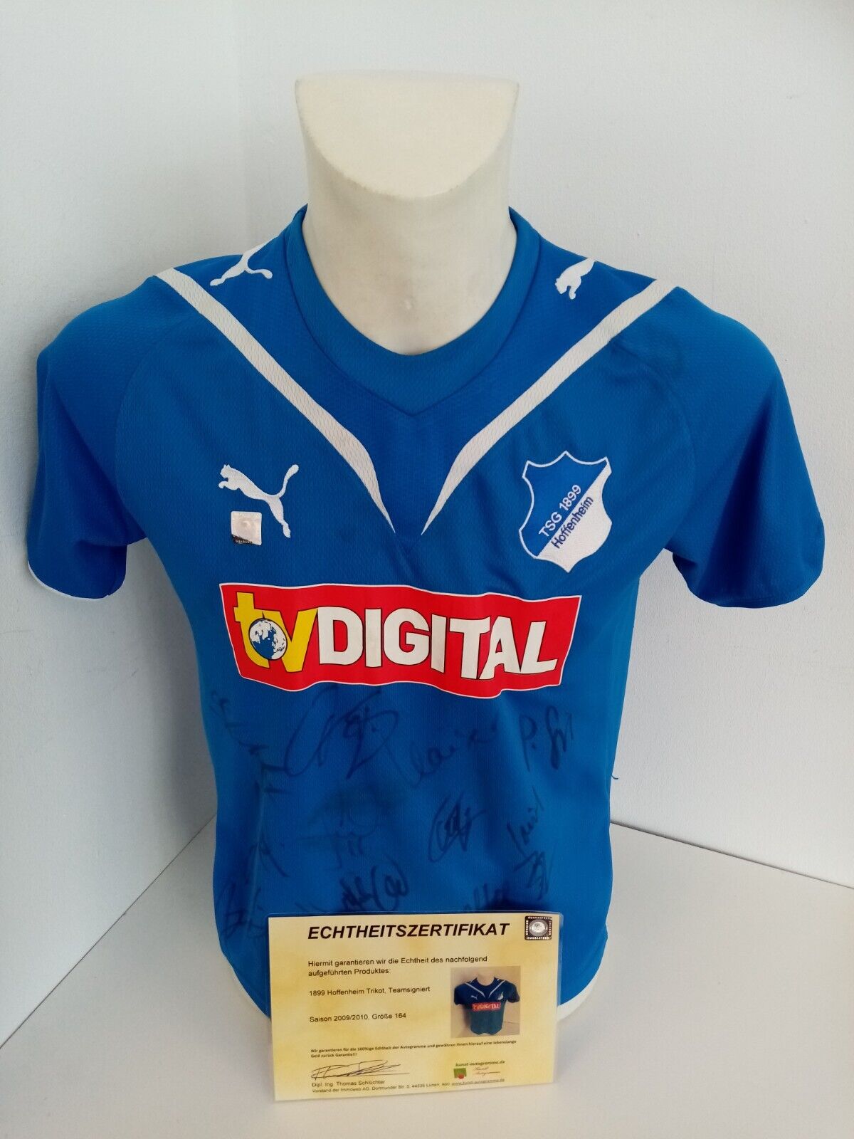 1899 Hoffenheim Jersey 2009/2010 Team Signed Autograph Football, Bundesliga 164