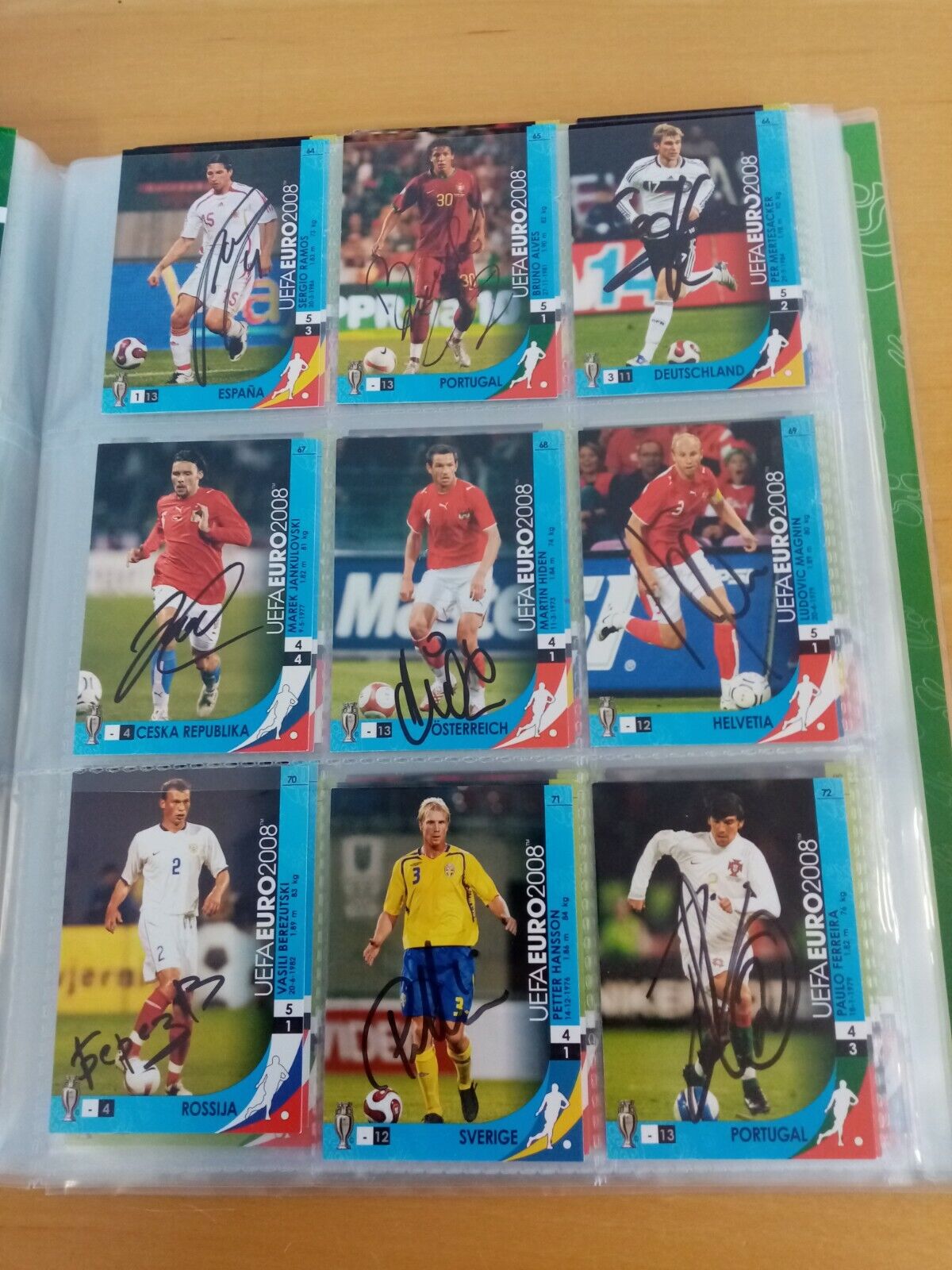 166 signed Trading Cards Euro 2008 Football, Panini, Collecting, Cards Autograph