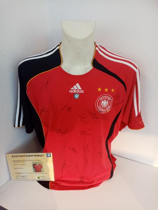 Germany Jersey World Cup 2006 Team Signed Autograph Football DFB Adidas COA L