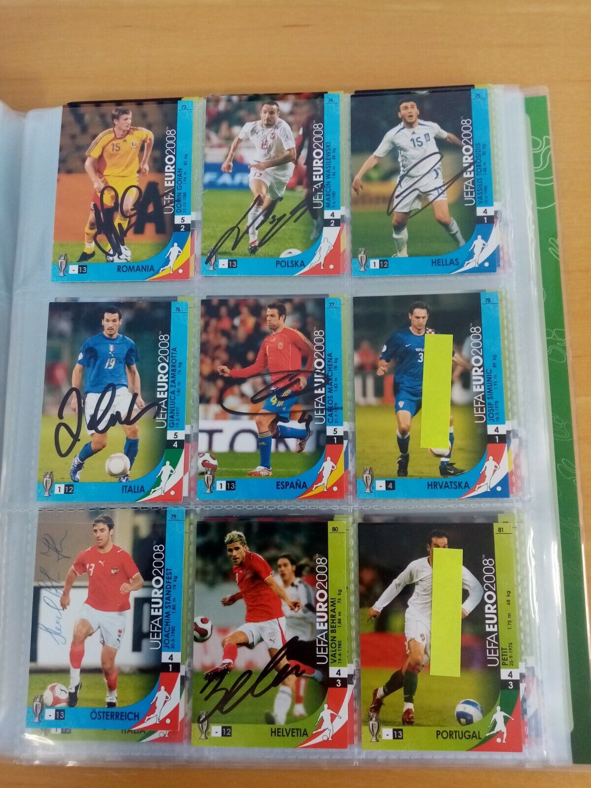 166 signed Trading Cards Euro 2008 Football, Panini, Collecting, Cards Autograph