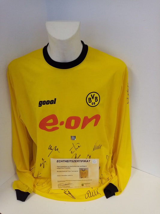 BVB jersey 03/04 team signed Borussia Dortmund autograph signature goool, XL