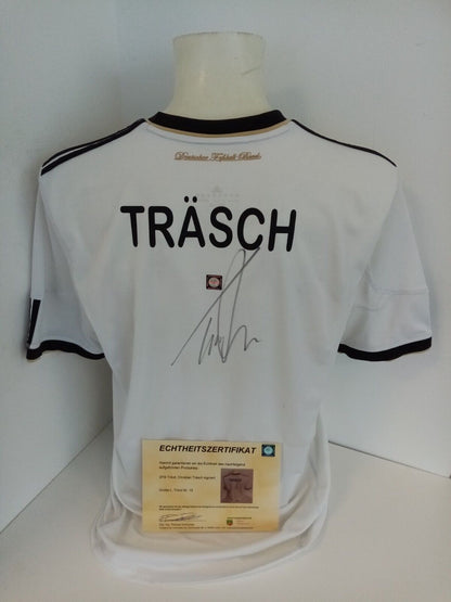 Germany jersey Christian Träsch signed adidas signature DFB Football L