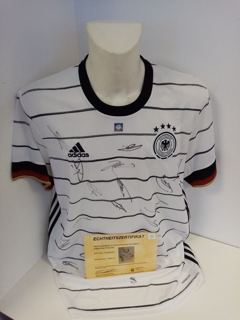 Germany Jersey EM 2020/2021 Team Signed DFB Football Autograph Adidas New XL