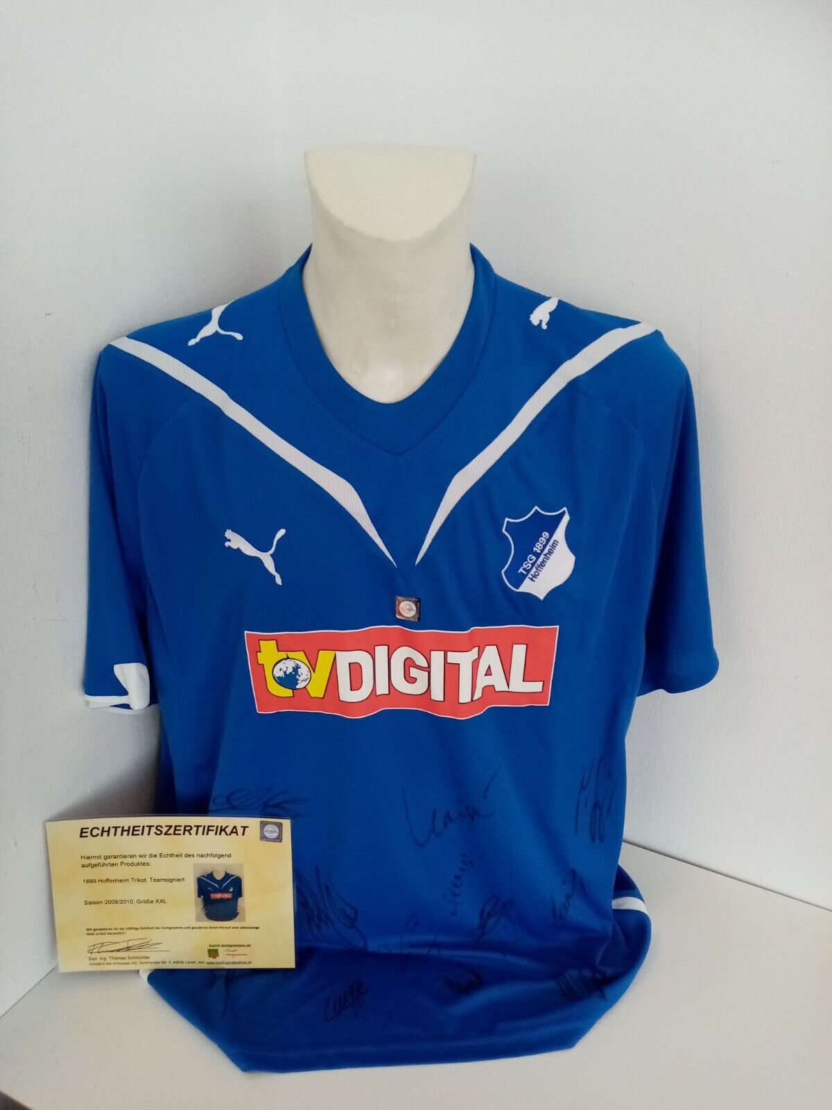 TSG 1899 Hoffenheim Jersey 2009/2010 Team Signed Autograph Football Puma New XXL