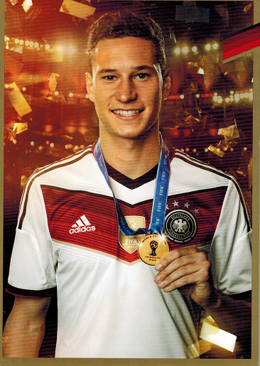 Limited, Limitierte Edition DFB Autogrammkarte! Julian Draxler!! RAR!!, Gold