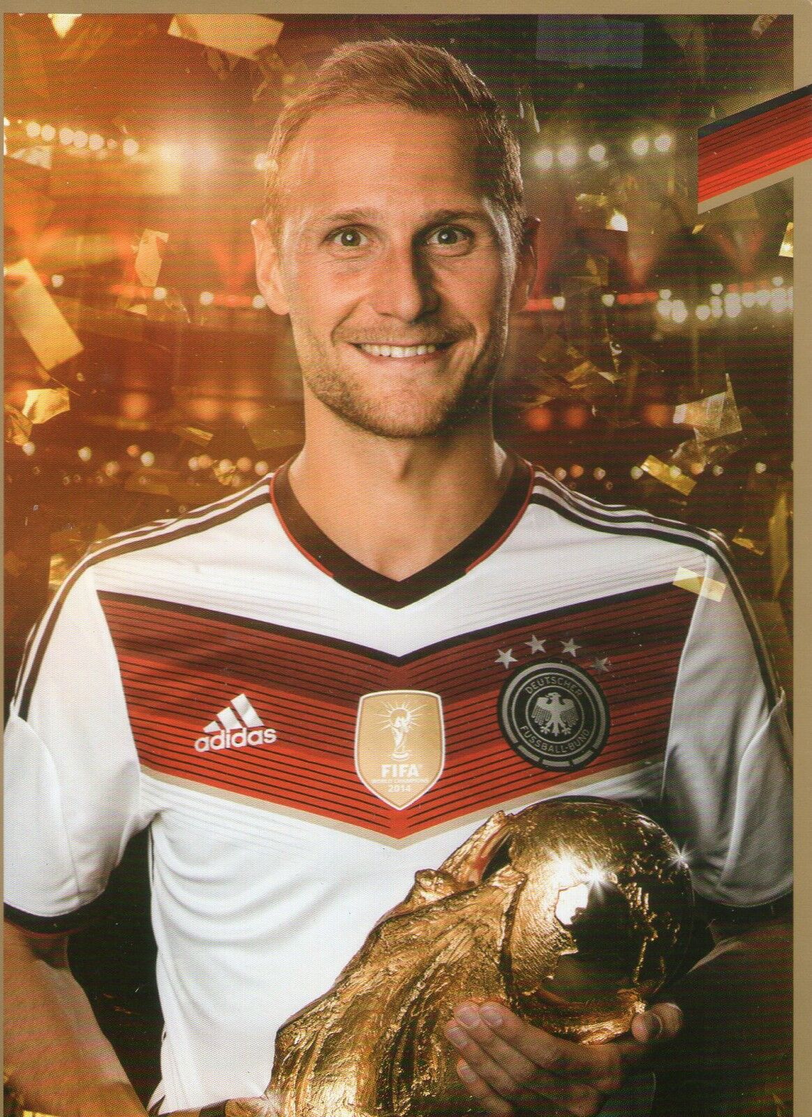 Limited, Limitierte Edition DFB Autogrammkarte! Benedikt Höwedes!! RAR!!, Gold